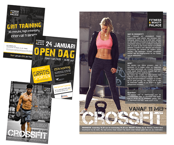 Poster ontwerp - flyer_fitnessbeautypalace